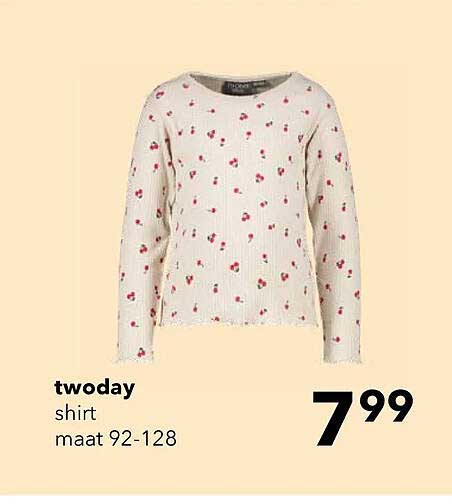 twoday shirt maat 92-128