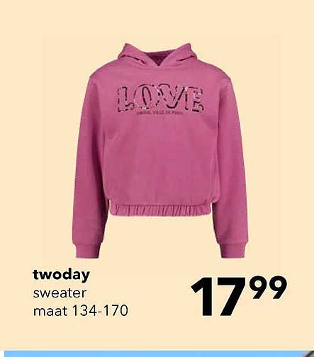 twoday sweater maat 134-170
