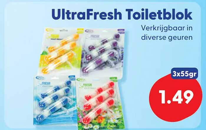 UltraFresh Toiletblok Verkrijgbaar in diverse geuren