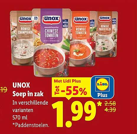 UNOX Soep in zak - Tot -55%