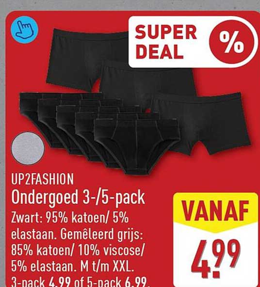 UP2FASHION Ondergoed 3-/5-pack