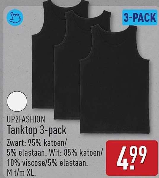 UP2FASHION Tanktop 3-pack