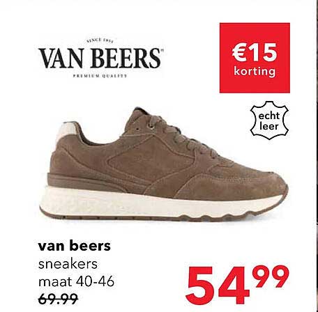 van beers sneakers maat 40-46