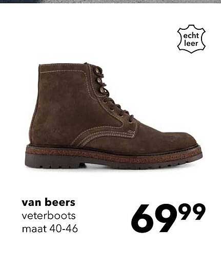 van beers veterboots maat 40-46