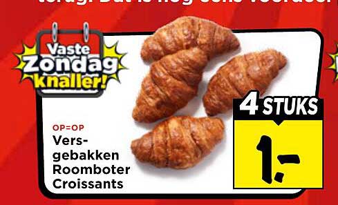 Vers gebakken Roomboter Croissants