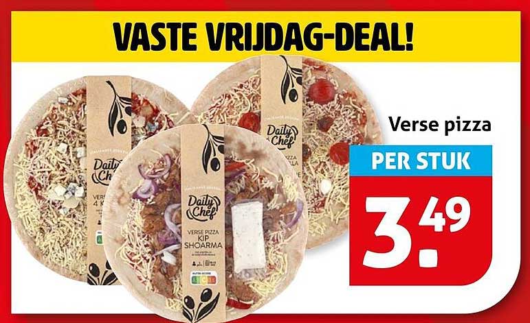 Verse pizza PER STUK