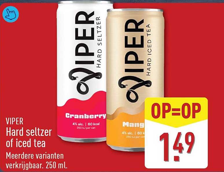 VIPER Hard seltzer of iced tea
