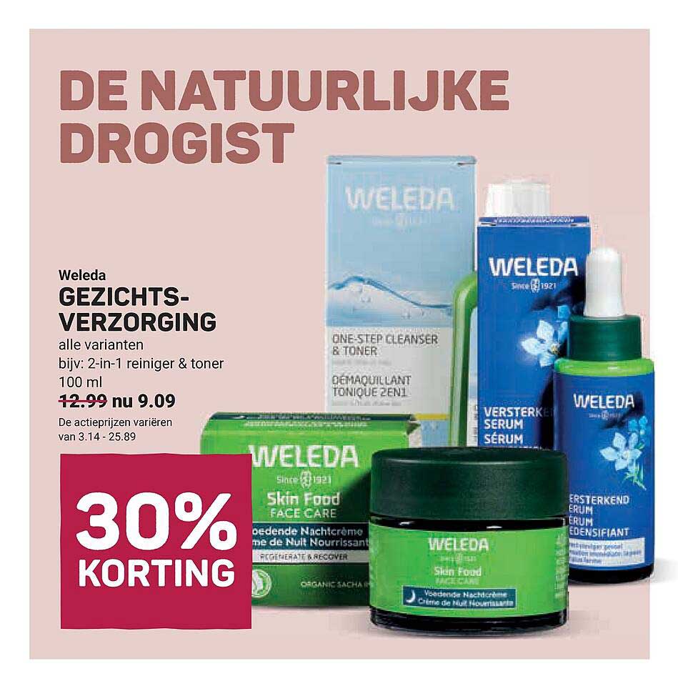 Weleda Gezichtsverzorging 30% korting