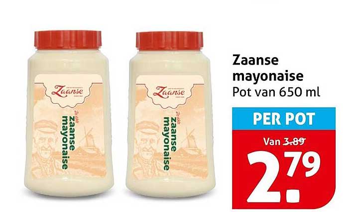 Zaanse mayonaise Pot van 650 ml PER POT