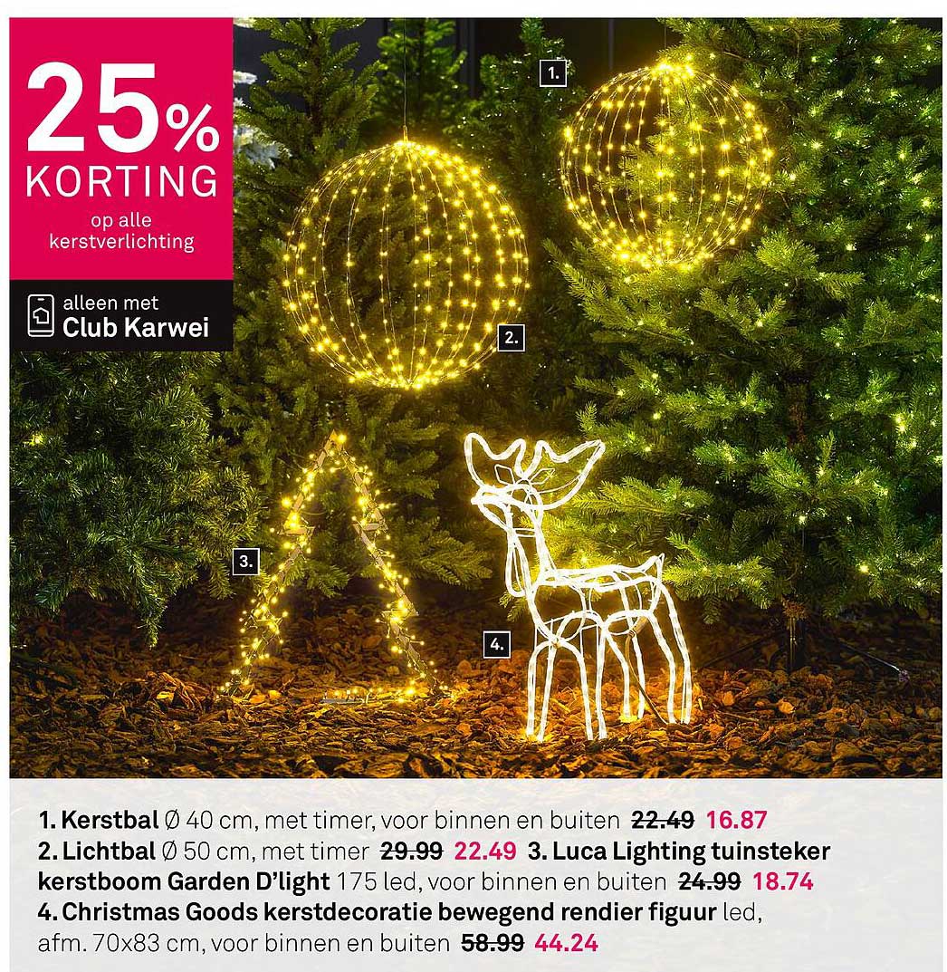 25% KORTING op alle kerstverlichting