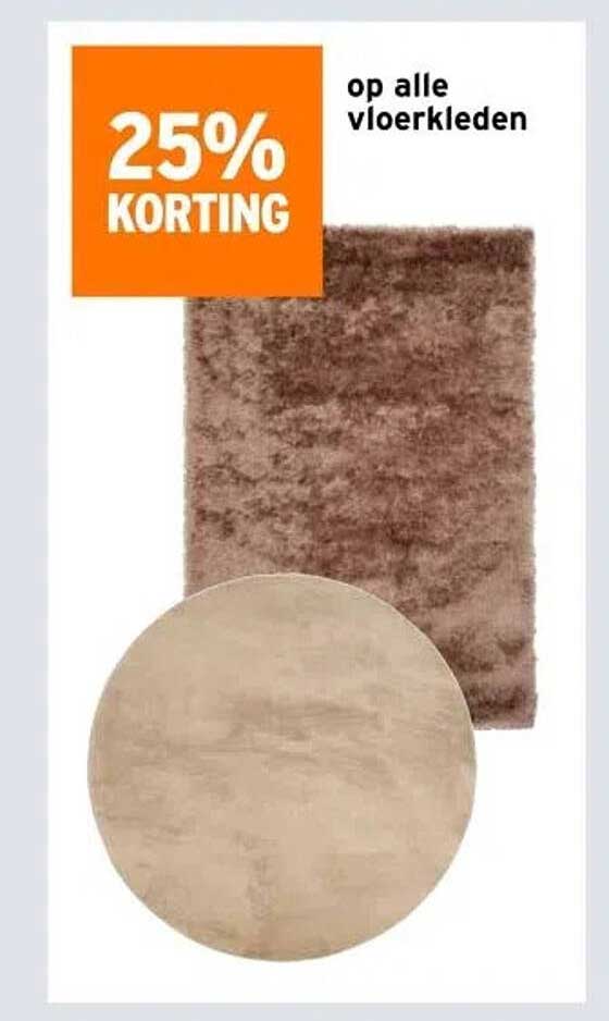 25% KORTING op alle vloerkleden