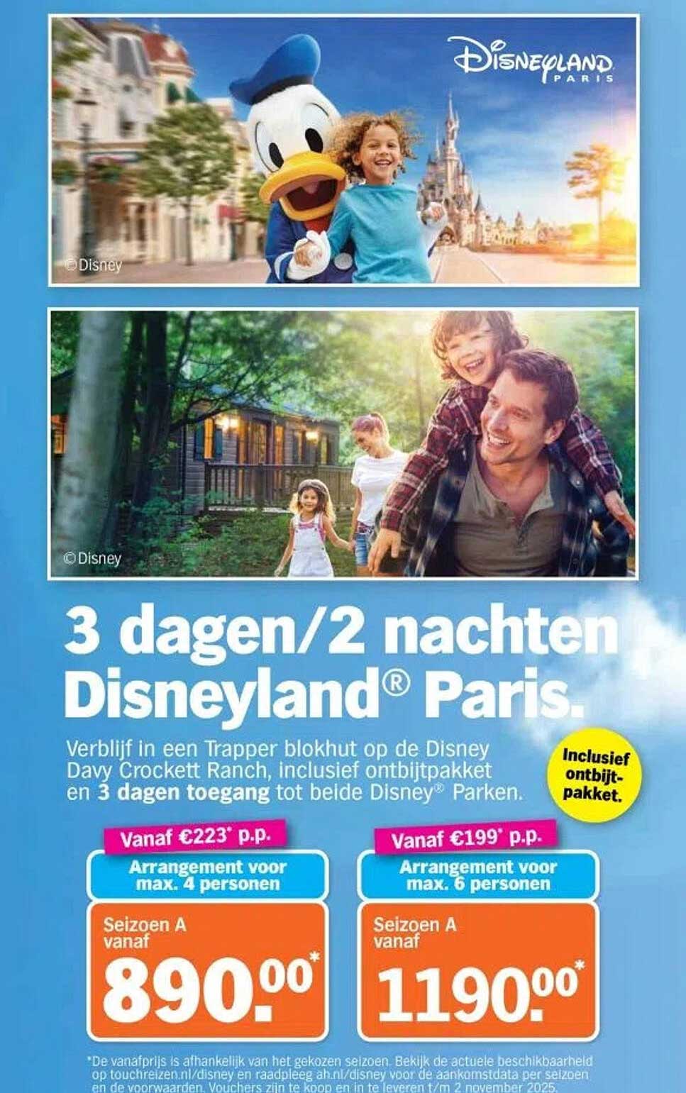 3 dagen/2 nachten Disneyland® Paris.