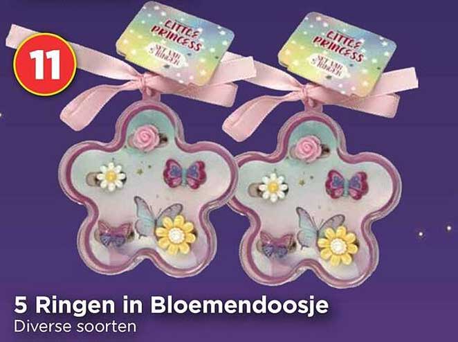 5 Ringen in Bloemendoosje