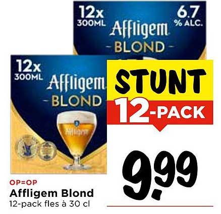Affligem Blond 12-pack fles à 30 cl