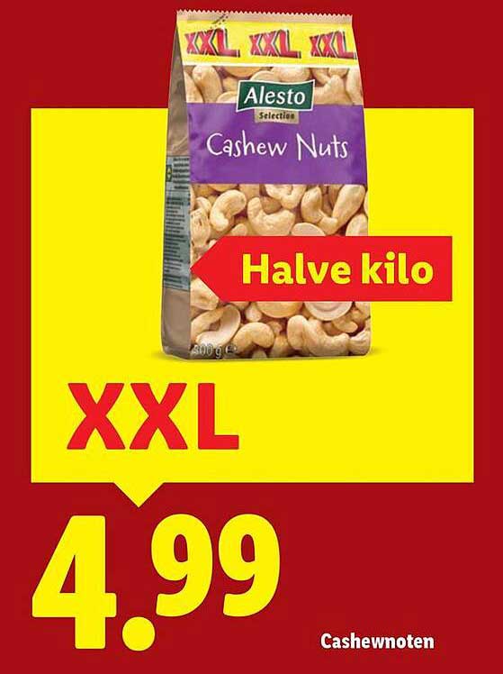 Alesto Cashew Nuts Halve kilo