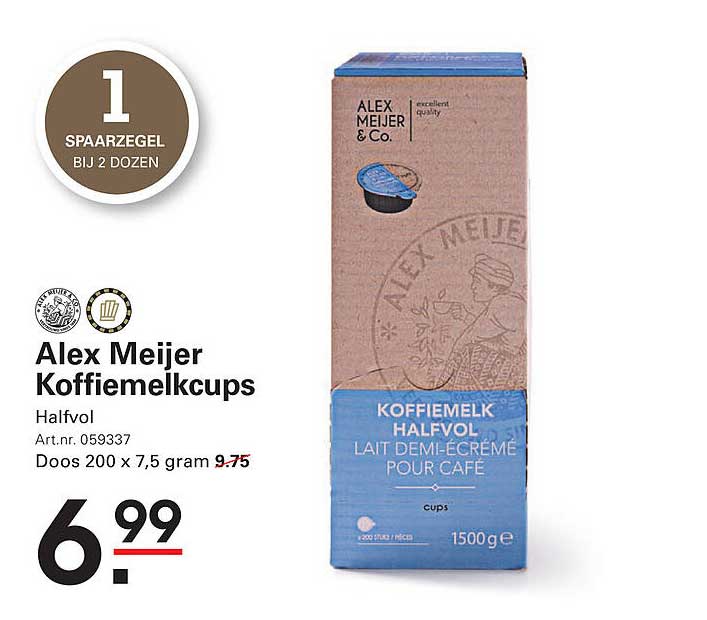 Alex Meijer Koffiemelkcups Halfvol