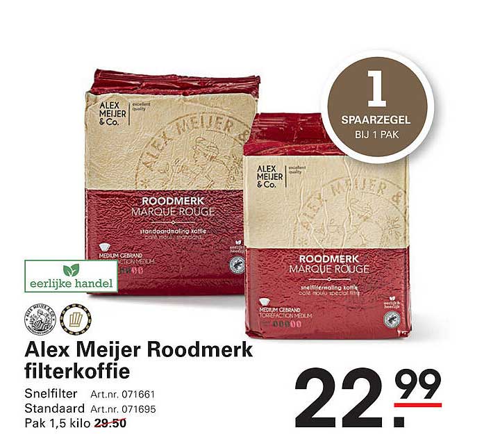 Alex Meijer Roodmerk filterkoffie