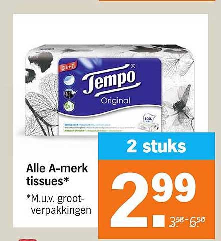 Alle A-merk tissues*