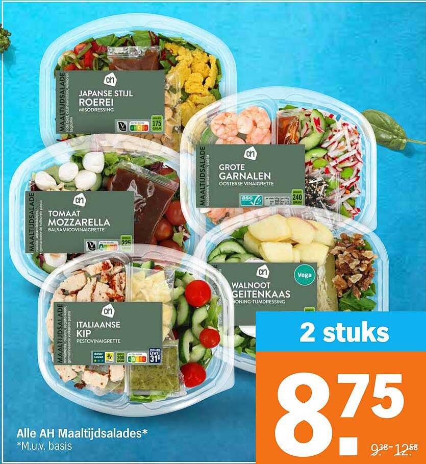 Alle AH Maaltijdsalades* *M.u.v. basis