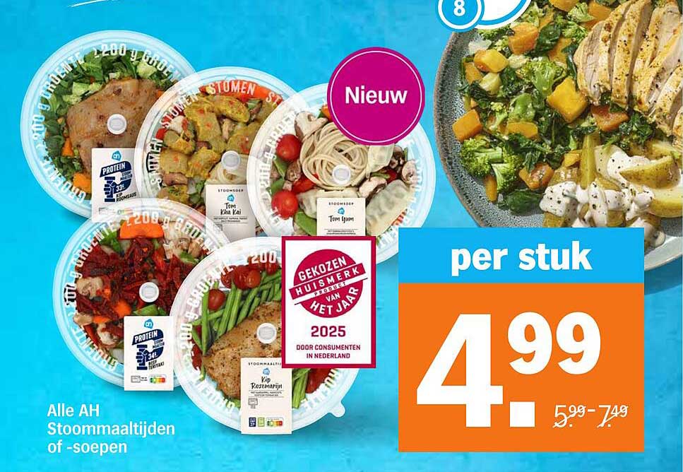 Alle AH Stoommaaltijden of -soepen