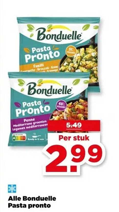 Alle Bonduelle Pasta pronto