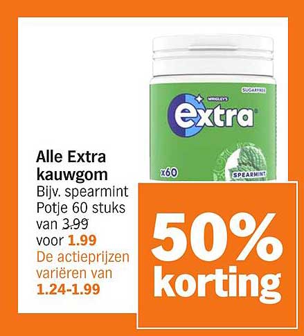 Alle Extra kauwgom