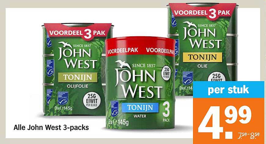 Alle John West 3-packs