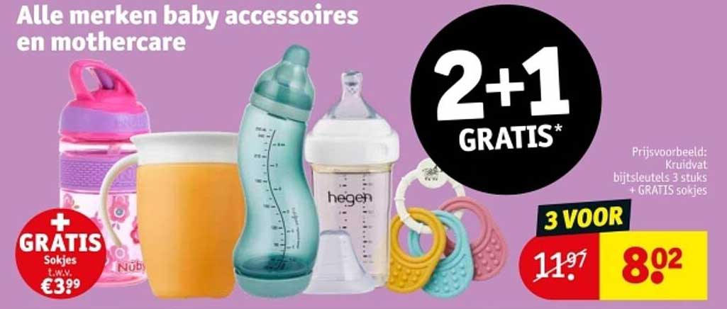Alle merken baby accessoires en mothercare 2+1 GRATIS*