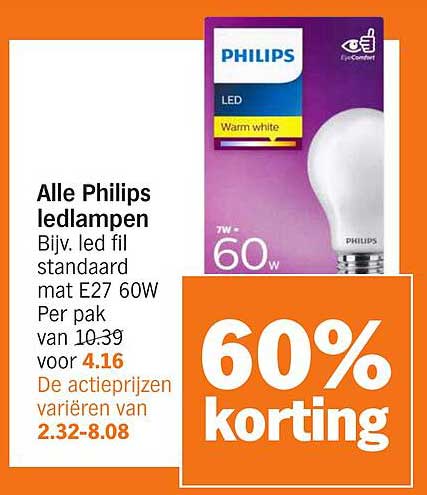 Alle Philips ledlampen