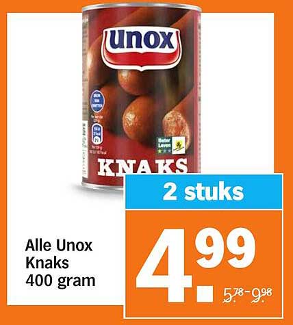 Alle Unox Knaks 400 gram
