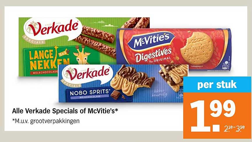 Alle Verkade Specials of McVitie's*
