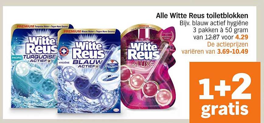 Alle Witte Reus toiletblokken