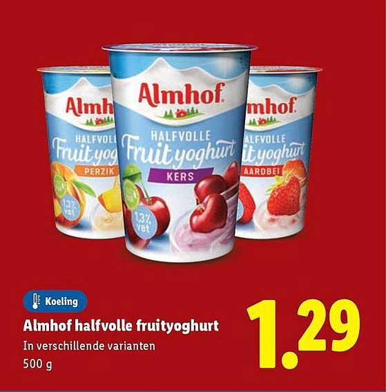 Almhof halfvolle fruityoghurt