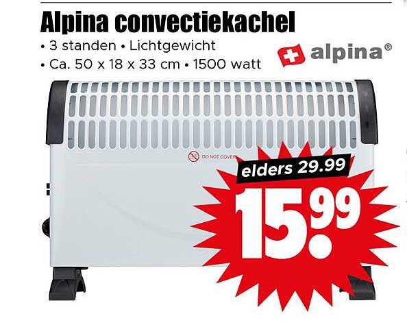 Alpina convectiekachel