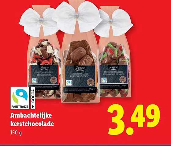 Ambachtelijke kerstchocolade
