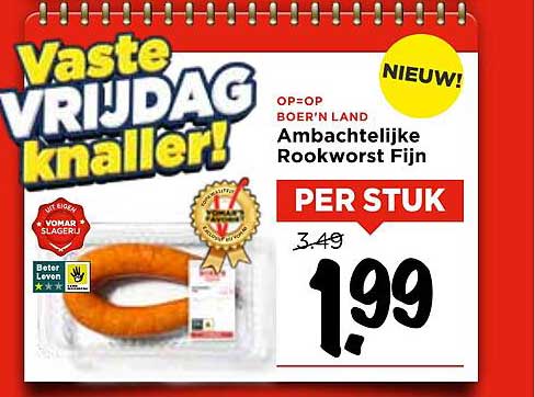 Ambachtelijke Rookworst Fijn