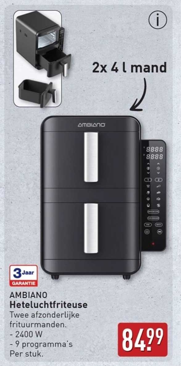 AMBIANO Heteluchtfriteuse