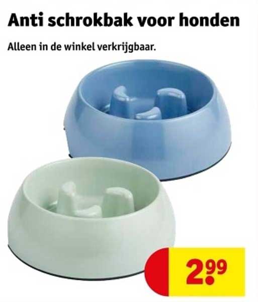 Anti schrokbak voor honden