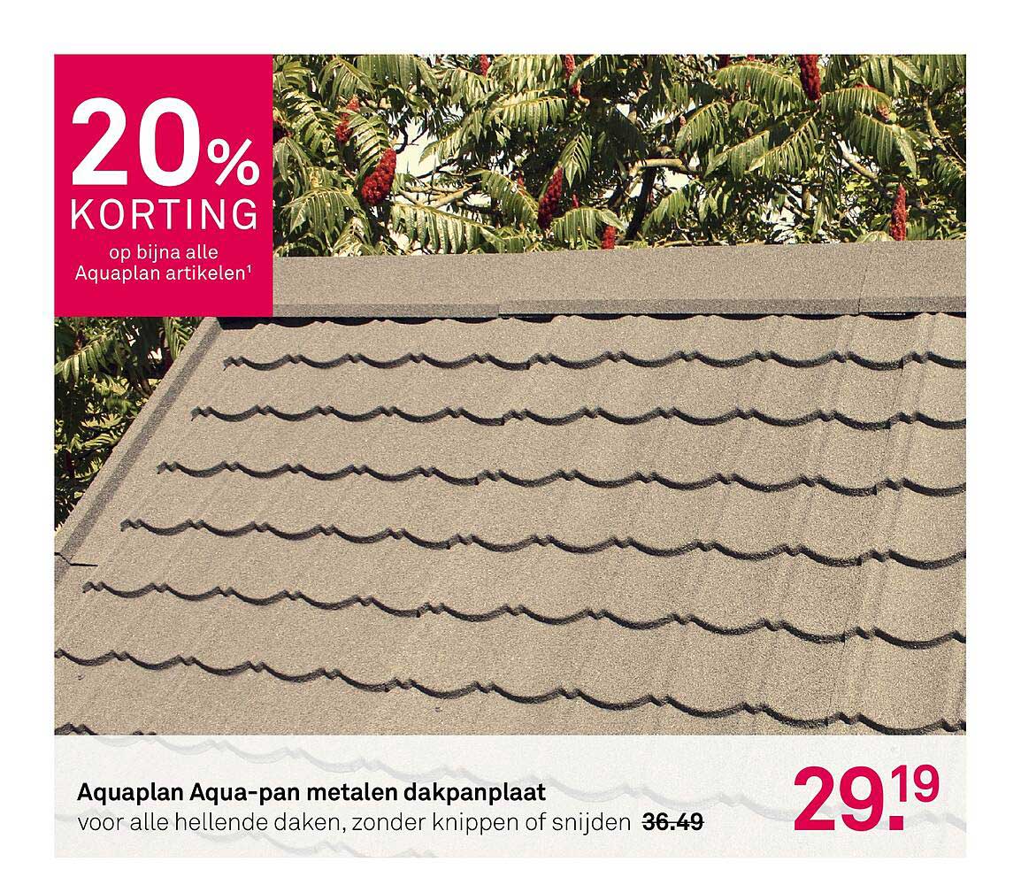 Aquaplan Aqua-pan metalen dakpanplaat