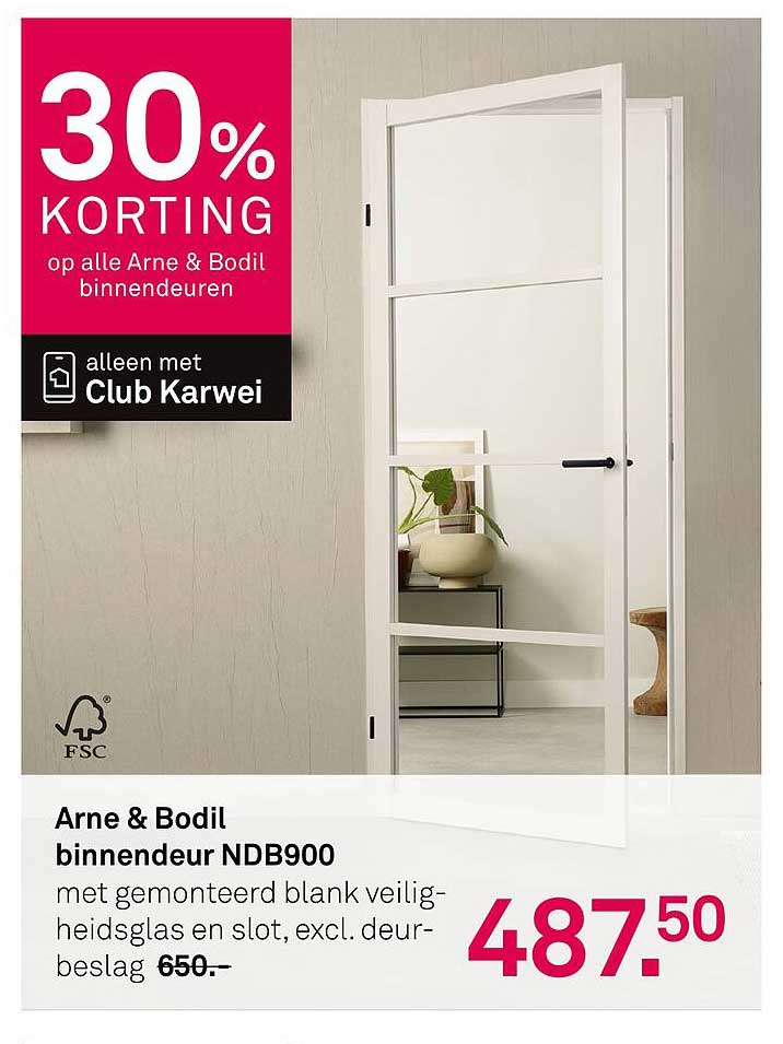 Arne & Bodil binnendeur NDB900