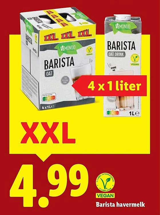 Barista havermelk 4 x 1 liter