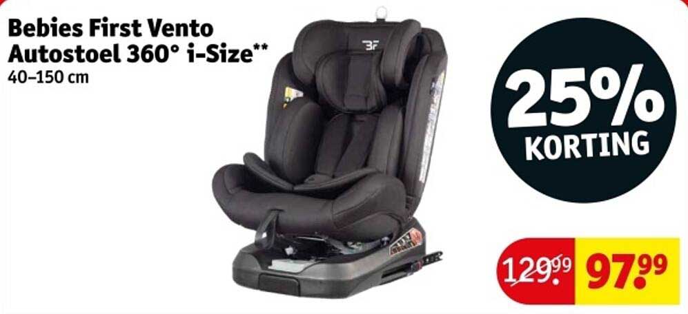 Bebies First Vento Autostoel 360° i-Size
