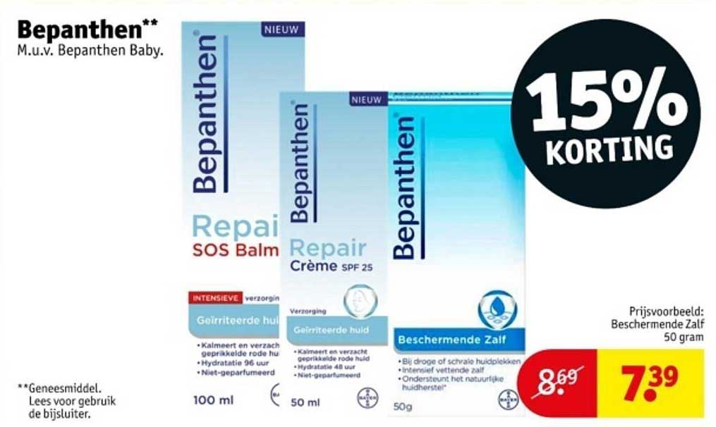 Bepanthen Crème 50 ml - 15% Korting
