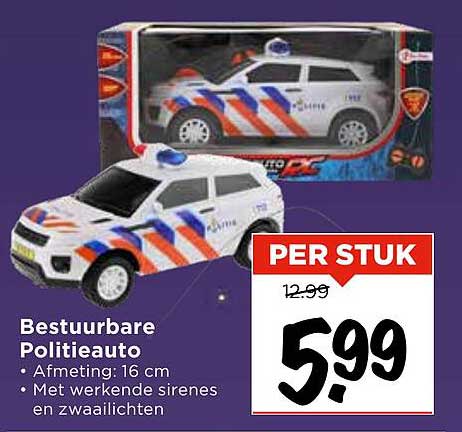 Bestuurbare Politieauto