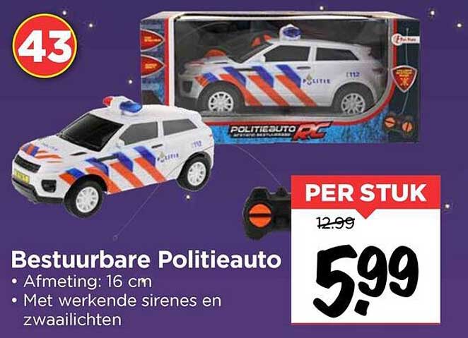 Bestuurbare Politieauto