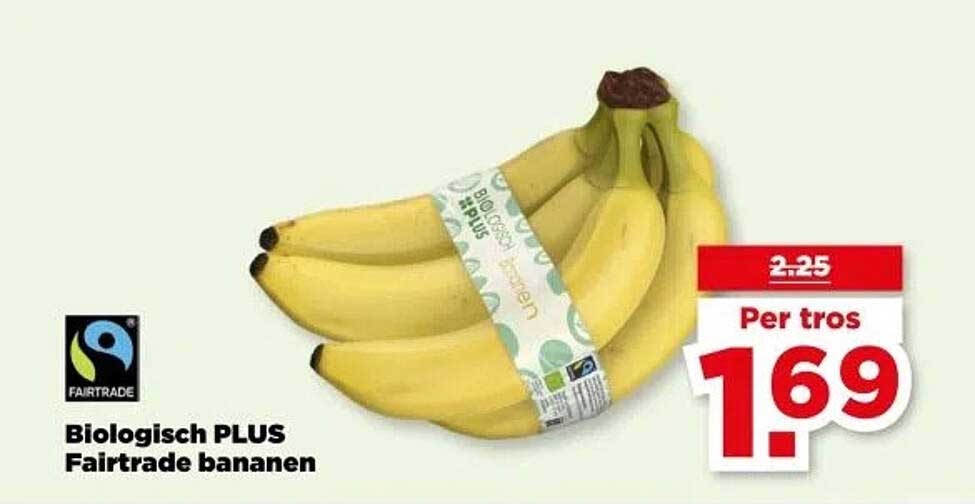 Biologisch PLUS Fairtrade bananen