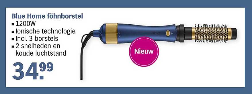Blue Home föhnborstel