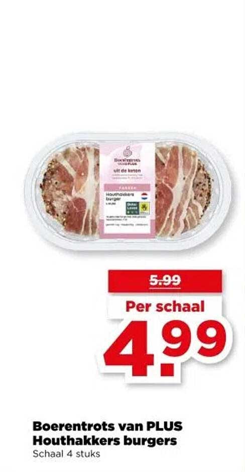 Boerentrots van PLUS Houthakkers burgers