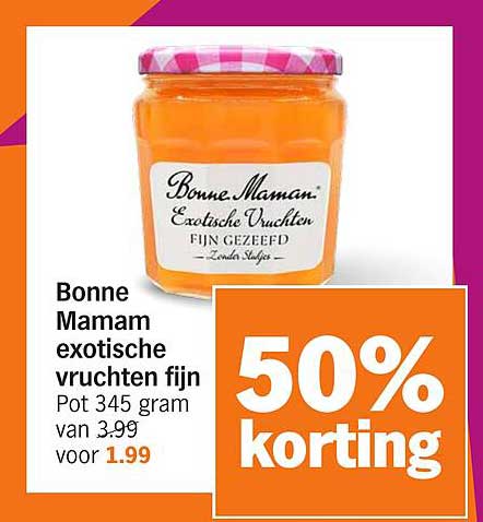 Bonne Maman exotische vruchten fijn 345 gram