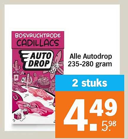 Bosvruchtenrode Cadillacs Autodrop 2 stuks